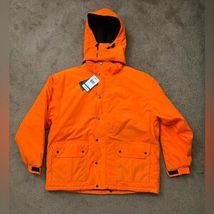 NWT Cabelas AGO Blaze Orange Hunting Parka Mens XL Regular New With Tags